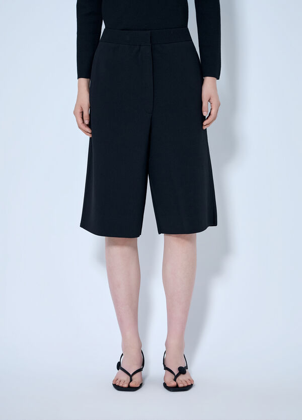 Toteme Knit Shorts Black tot0265041